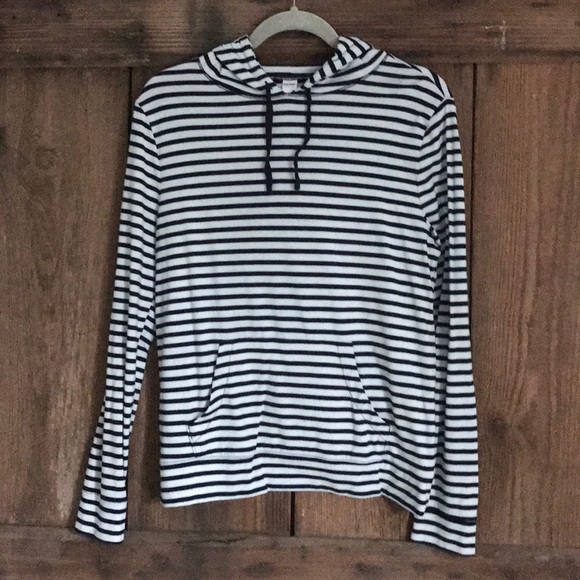 Old Navy Jackets & Blazers - Black and white striped Old Navy hoodie